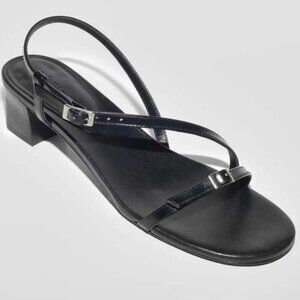 COMING SOON Paloma Wool Mara Sandal Minimal Black Strappy w Silver Buckle